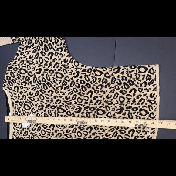 Maurices Cheetah Cat Print Dolman Sweater Quiet Luxury Classic Business Casual - Picture 8 of 14
